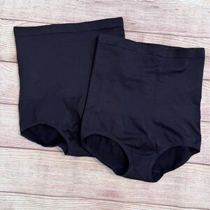 Jockey Black High-Rise Shaping Briefs (Pair)